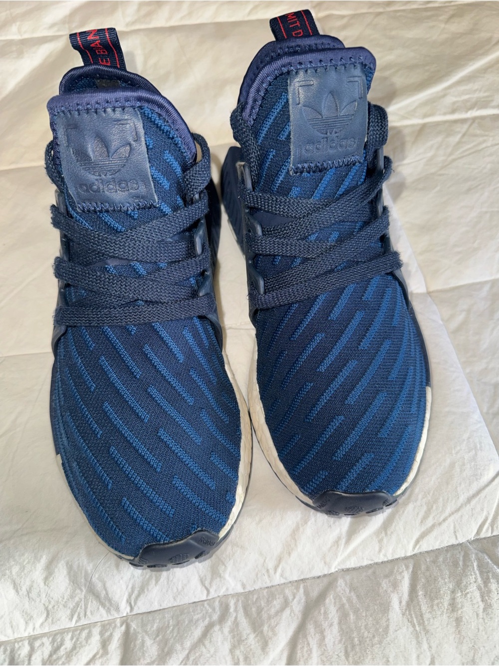 adidas Navy and Dark Blue Knit Sneakers